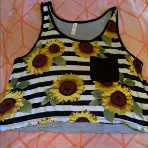 Sunflower crop top